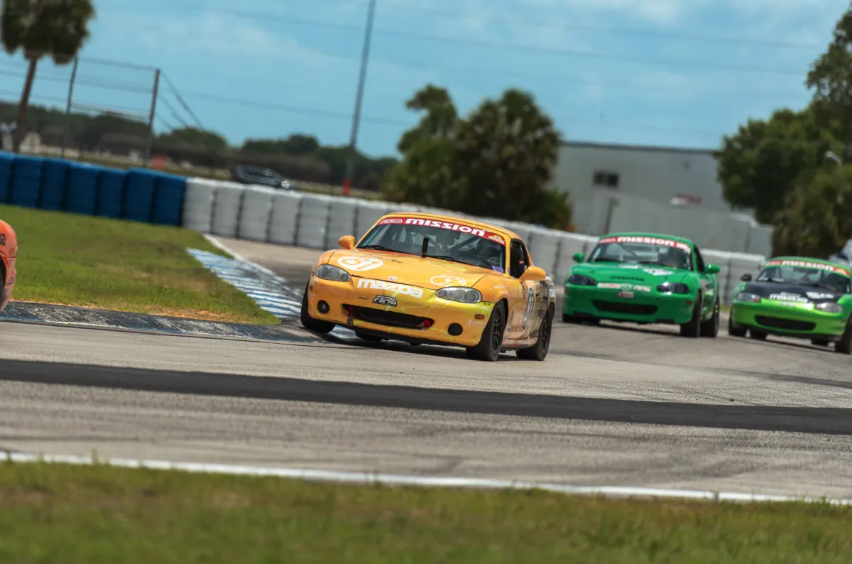 Car 81 leading at Sebring